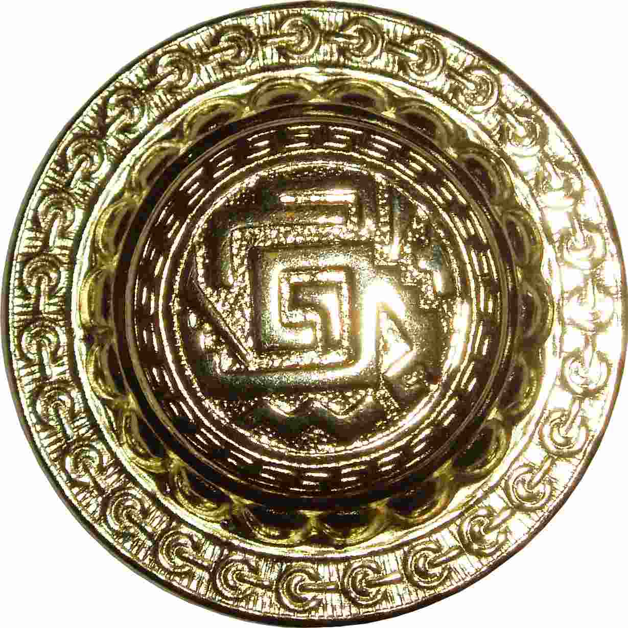 disco con argolla colgantes disk pendants